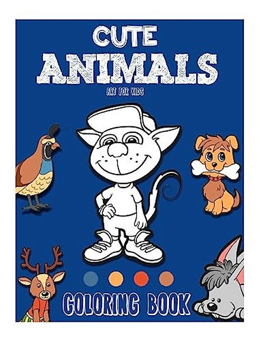 Cute Animals Coloring Book: Vol. 1-..