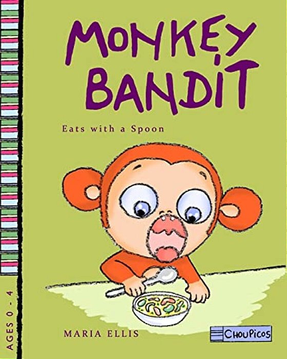 Monkey Bandit Eats With A Spoon-..