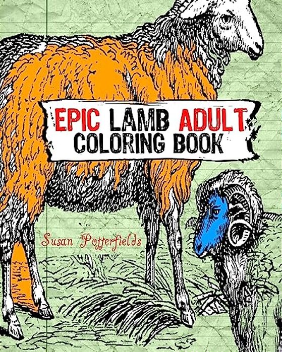Epic Lamb Adult Coloring Book-..