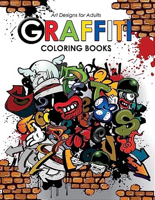 Graffiti Coloring Book For Adults-..