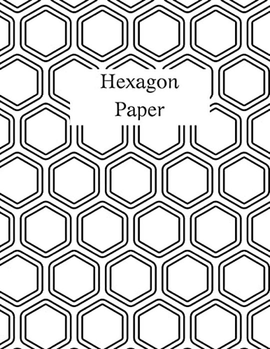 Hexagon Paper: Hex Paper (Or Honeycomb Paper), This Small Hexagons Measure.2" Per Side.100 Pages, 8.5 X 11. Get Your Game On: -)-..