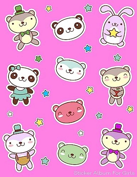 Sticker Album For Girls: 100 Plus Pages For Permanent Sticker Collection, Activity Book For Girls, Pink - 8.5 By 11-..