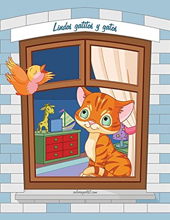 Lindos Gatitos Y Gatos Libro Para Colorear 1, 2 & 3-..