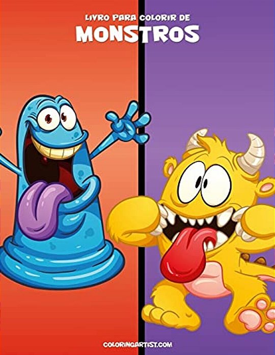 Livro Para Colorir De Monstros 1-..