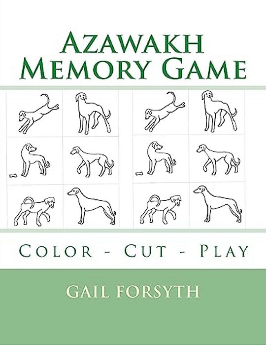 Azawakh Memory Game: Color - Cut - Play-..