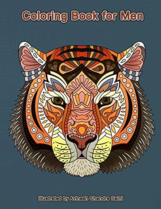 Coloring Book For Men: Masculine Coloring Designs-..
