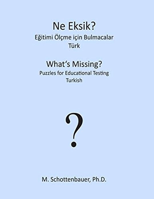 What's Missing? Puzzles For Educational Testing: Turkish-..