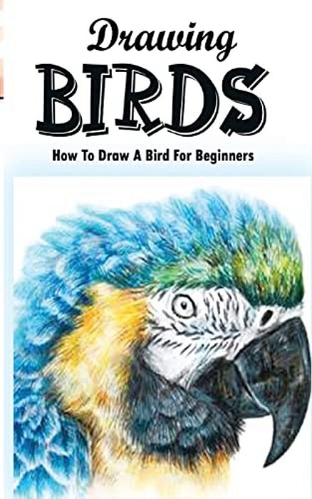 Drawing Birds: How To Draw A Bird For Beginners: How To Draw Birds Step By Step Guided Book-..