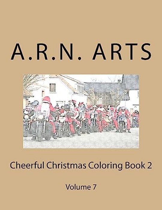 Cheerful Christmas Coloring Book 2: Volume 7-..