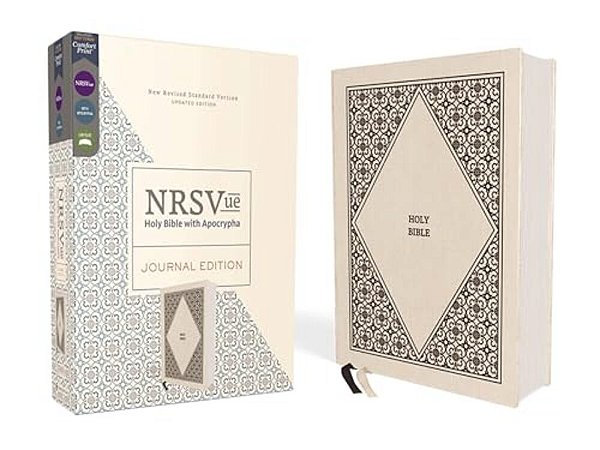 Nrsvue, Holy Bible With Apocrypha, Journal Edition, Cloth Over Board, Cream, Comfort Print-..