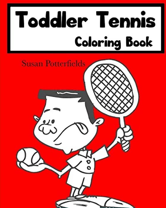 Toddler Tennis Coloring Book-..