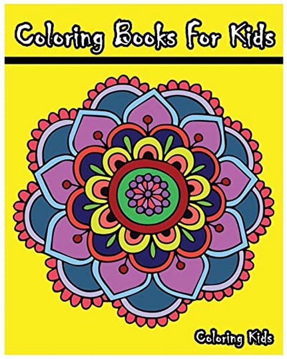 Coloring Books For Kids: +100 Mandala Coloring Pages-..