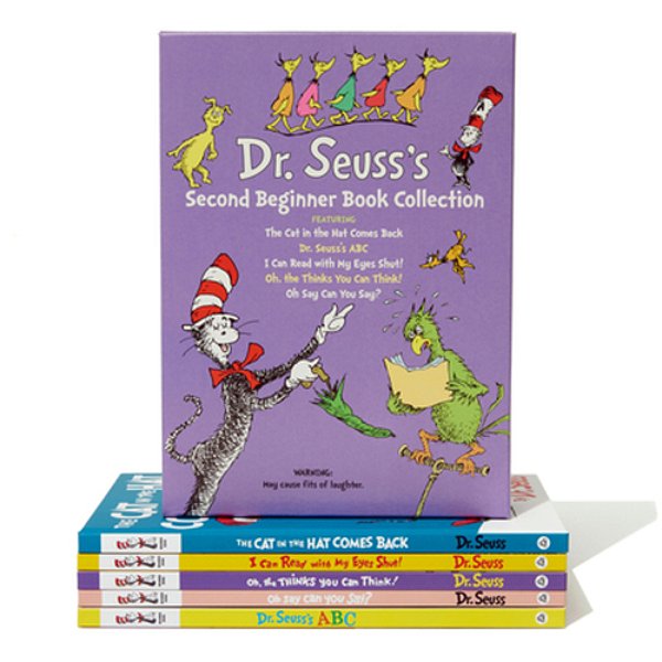 Dr. Seuss's Second Beginner Book Boxed Set Collection: The Cat In The Hat Comes Back; Dr. Seuss's Abc; I Can Read With My Eyes Shut!; Oh, The Thinks Y-..