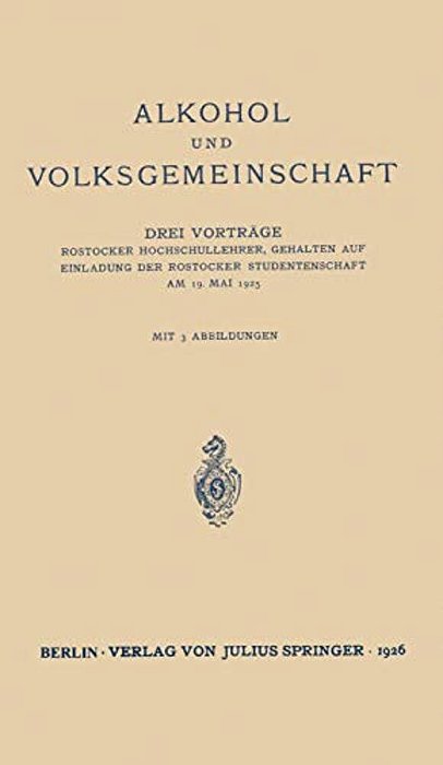 Alkohol Und Volksgemeinschaft-..