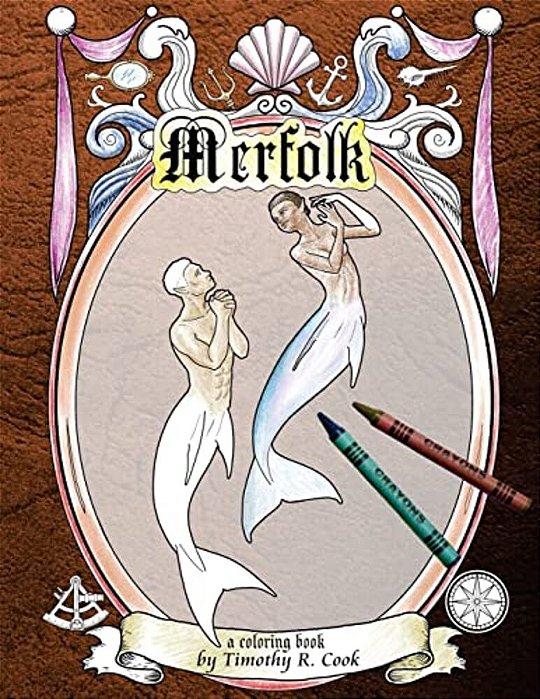 Merfolk: A Coloring Book-..