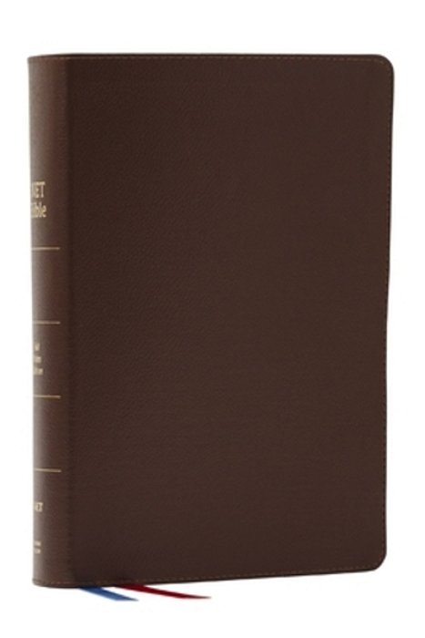 Net Bible, Full Notes Edition (Net, Brown Genuine Leather, Comfort Print): Holy Bible-..