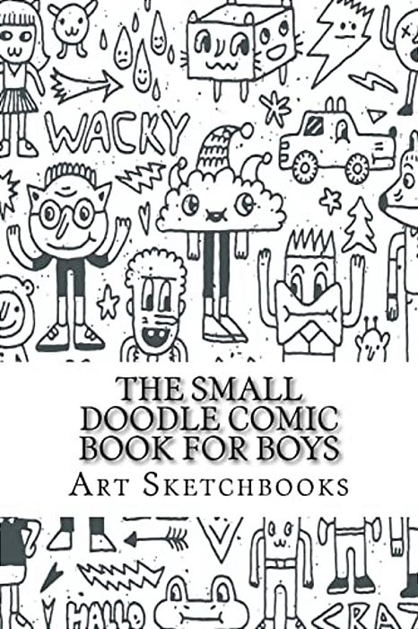 The Small Doodle Comic Book For Boys: Basic, 6" X 9", 100 Pages-..
