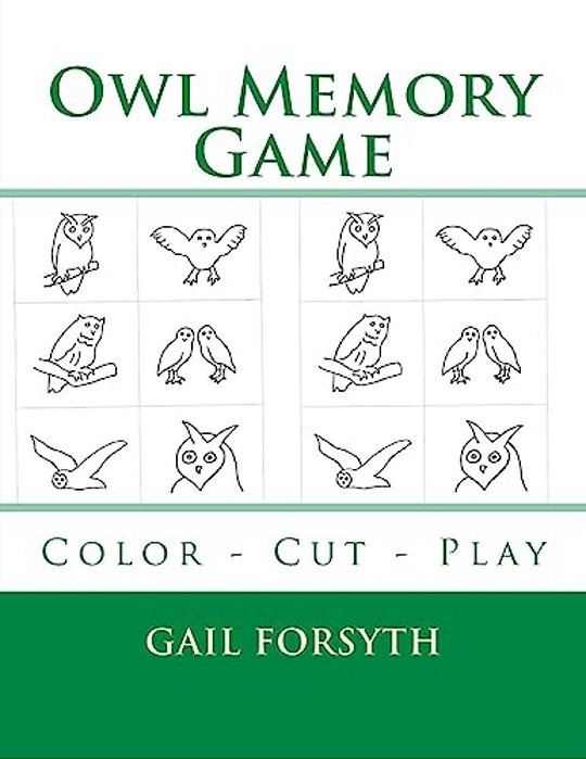 Owl Memory Game: Color - Cut - Play-..