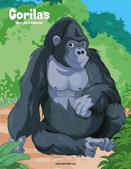 Gorilas Libro Para Colorear 1-..