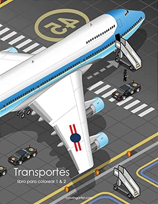 Transportes Libro Para Colorear 1 & 2-..