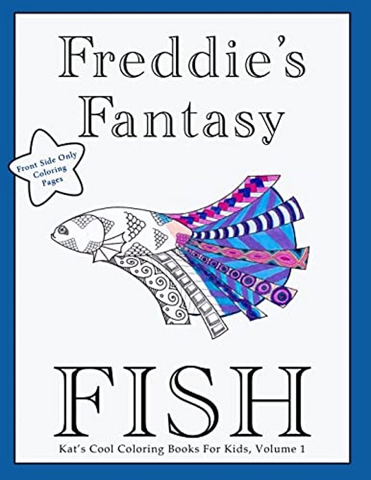 Freddie's Fantasy Fish Coloring Book-..
