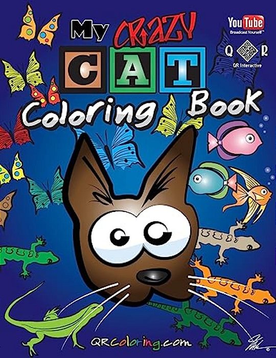 My Crazy Cat Coloring Book-..