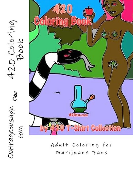 420 Adult Coloring Book: Therapeutic Coloring For Marijuana Fans-..