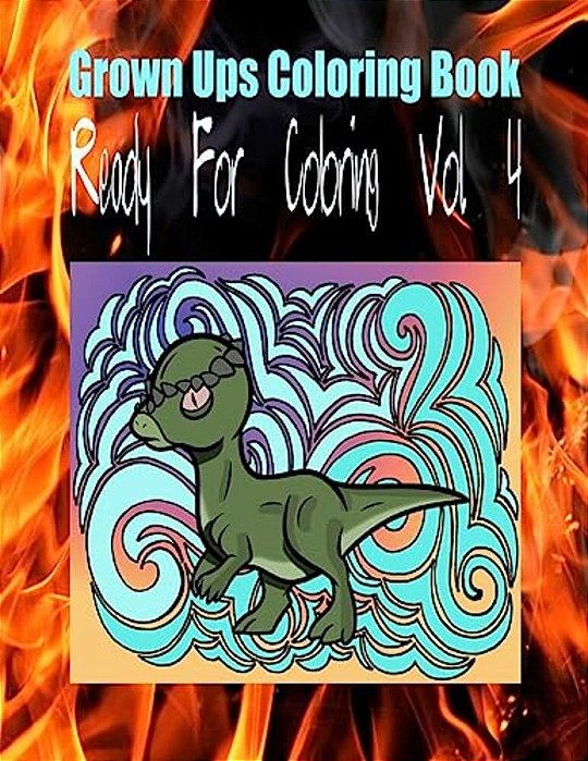 Grown Ups Coloring Book Ready For Coloring Vol. 4 Mandalas-..