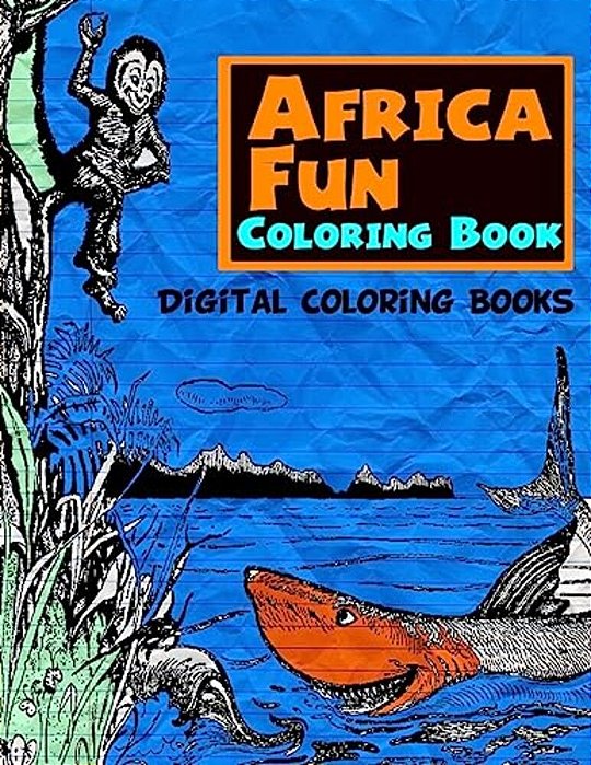 Africa Fun Coloring Book-..