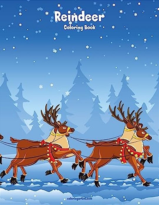 Reindeer Coloring Book 1-..