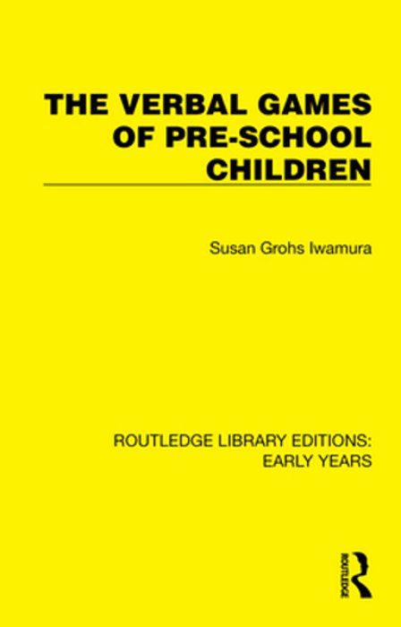 The Verbal Games Of Pre-School Children-..