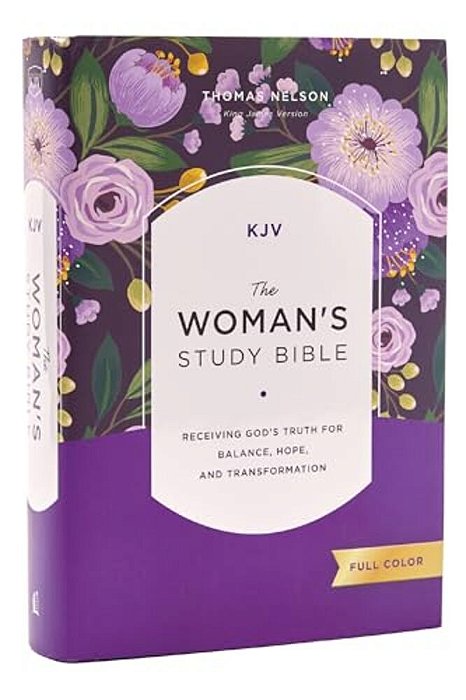 Kjv, The Woman's Study Bible, Hardcover, Red Letter, Full-Color Edition, Comfort Print: Receiving God's Truth For Balance, Hope, And Transformation-..
