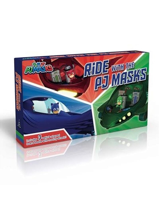 Ride With The Pj Masks (Boxed Set): To The Cat-Car!; GO, GO, Gekko-Mobile!; Fly High, Owl Glider!-..