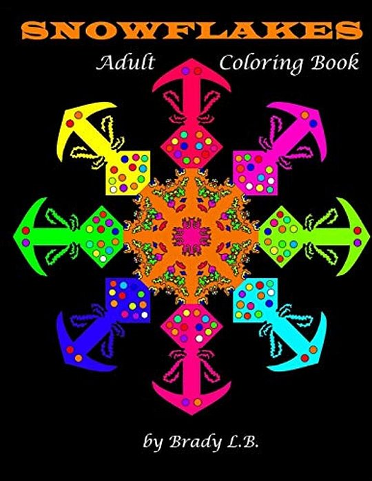 Adult Coloring Book: Snowflakes-..