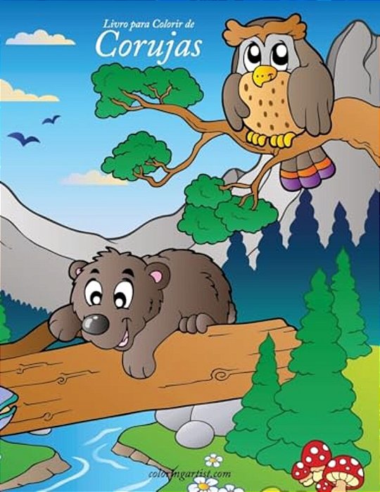 Livro Para Colorir De Corujas 1-..