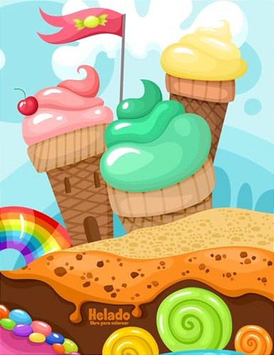 Helado Libro Para Colorear 1-..