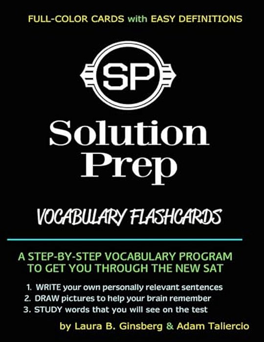 Solution Prep Vocabulary Flashcards: For The Sat & Act!-..