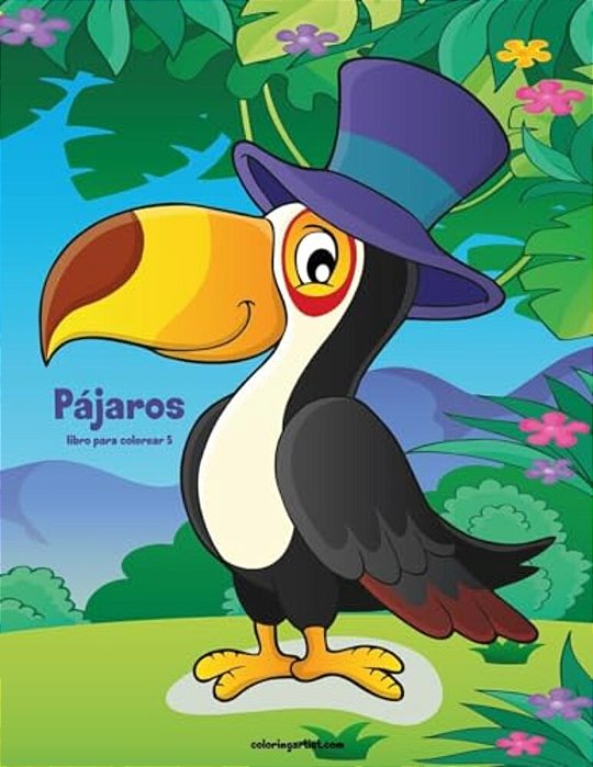 Pájaros Libro Para Colorear 5-..