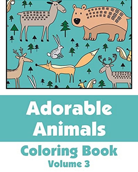Adorable Animals Coloring Book-..