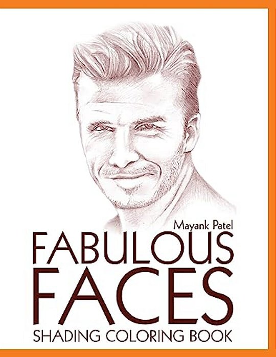 Fabulous Faces, Shading & Coloring Book-..