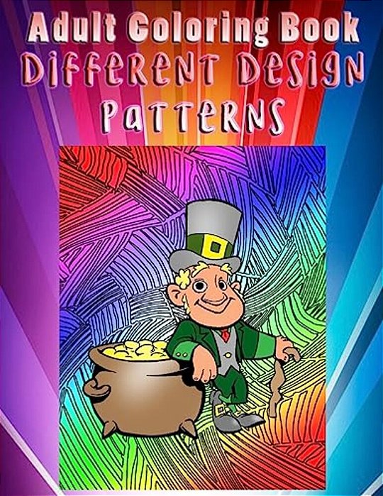 Adult Coloring Book Different Design Patterns: Mandala Coloring Book-..