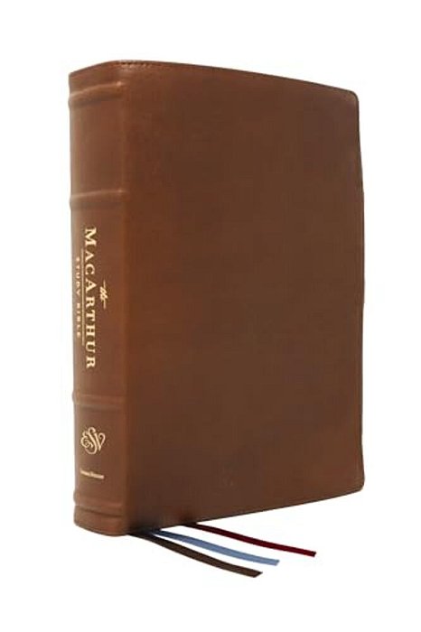 The Esv, Macarthur Study Bible, 2ND Edition, Premium Goatskin Leather, Brown, Premier Collection: Unleashing God's Truth One Verse At A Time-..