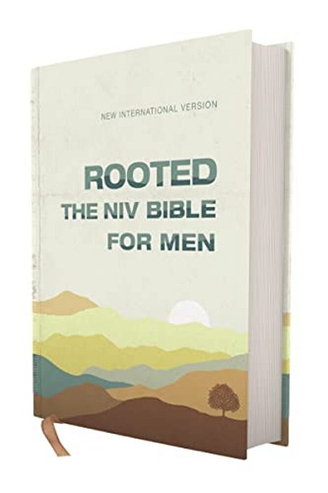 Rooted: The Niv Bible For Men, Hardcover, Cream, Comfort Print-..