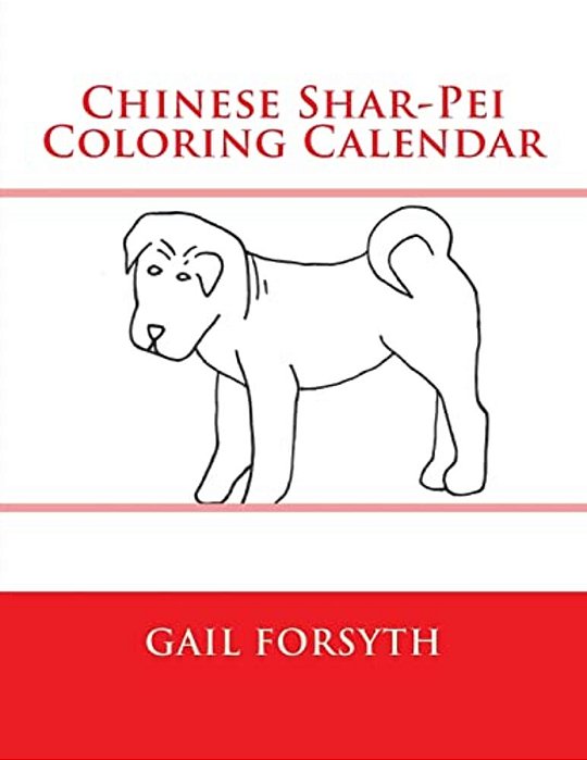 Chinese Shar-Pei Coloring Calendar-..