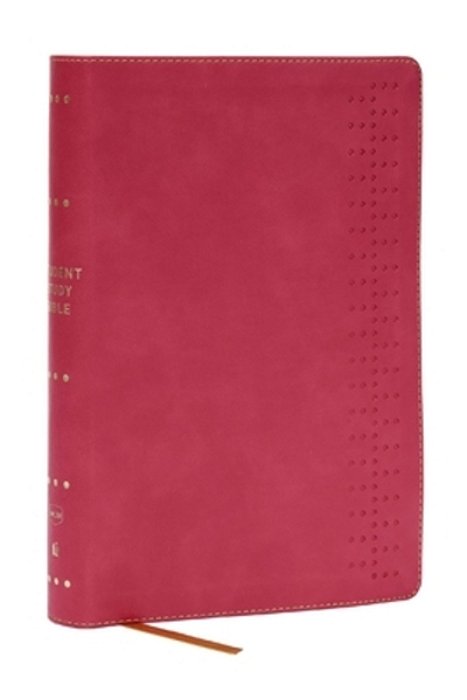 Student Study Bible: A Guide To Knowing And Living God's Word (Nkjv, Pink Leathersoft, Red Letter, Comfort Print)-..
