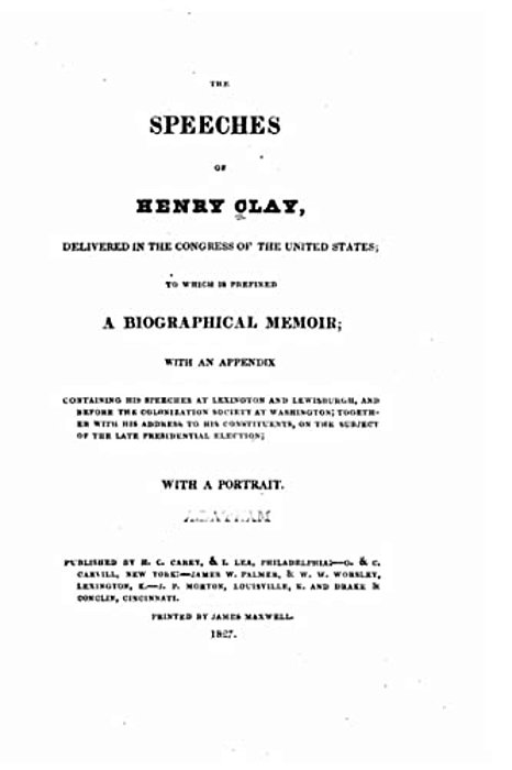 The Speeches Of Henry Clay-..