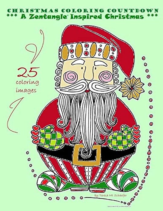 Christmas Coloring Countdown: A Zentangle Inspired Christmas-..