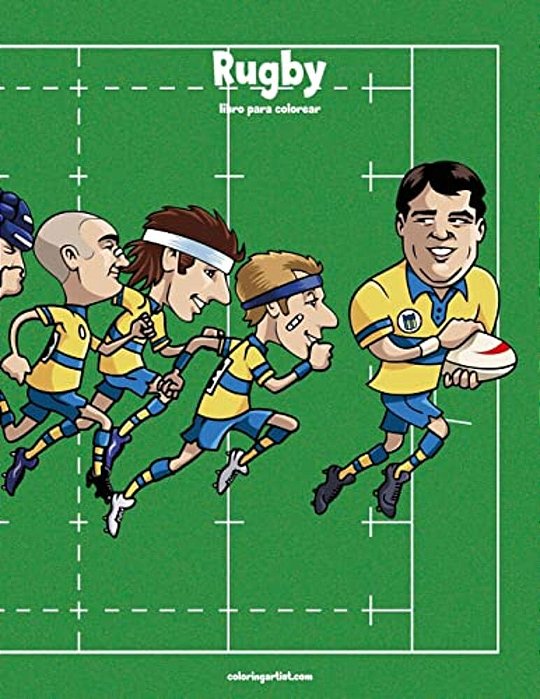 Rugby Libro Para Colorear 1-..