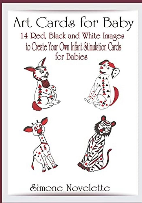 Art Cards For Baby: 14 Red, Black And White Images To Create Your Own, Infant Stimulation Cards For Babies-..