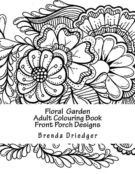 Floral Garden: Adult Colouring Book-..